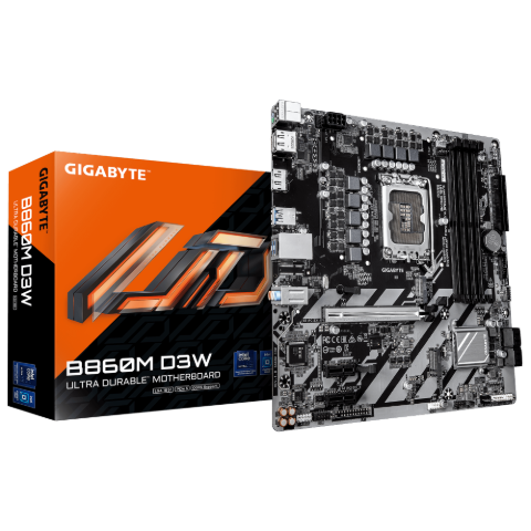 תמונה של לוח Gigabyte B860M D3W DDR5 2XDP HDMI Micro-ATX PCIE5.0
