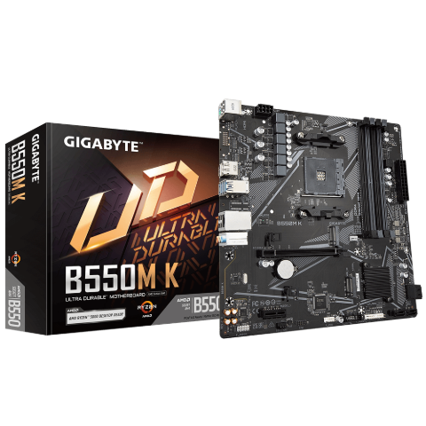 תמונה של לוח אם Gigabyte B550M K DDR4 for AMD AM4 DP HDMI Micro-Atx