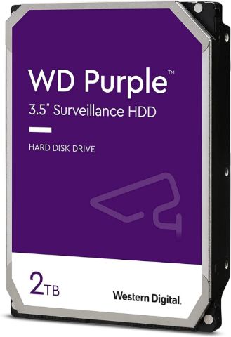 תמונה של דיסק קשיח פנימי לנייח WD 2TB Purple 5400rpm 64MB 3.5 SATA III