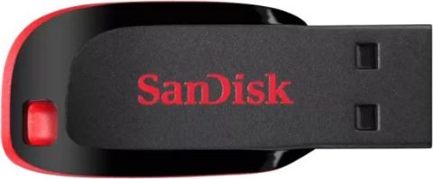 תמונה של זכרון נייד SANDISK Cruzer Blade USB Flash Drive 32GB Red USB 2.0
